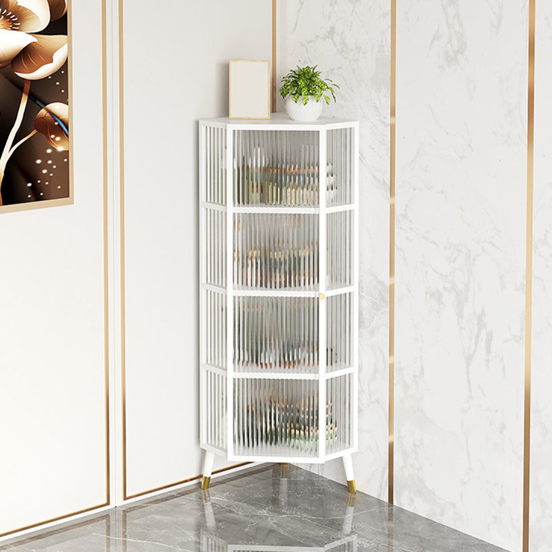 Curio Curio Curio Armadio unità in metallo Porte in vetro Armadio a buffet per soggiorno