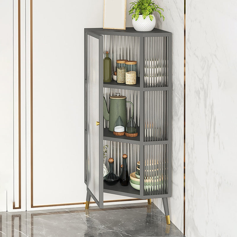 Curio Curio Curio Armadio unità in metallo Porte in vetro Armadio a buffet per soggiorno