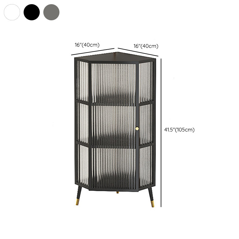 Curio Curio Curio Armadio unità in metallo Porte in vetro Armadio a buffet per soggiorno