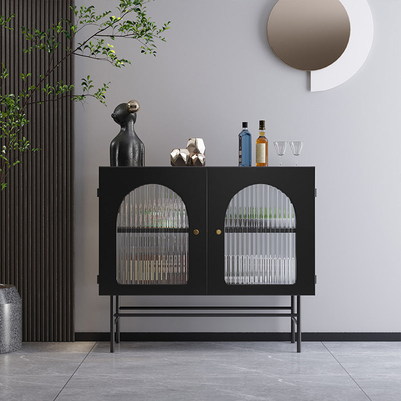 Mobile moderno mobile da 35 "h vetri armadio a buffet per sala da pranzo