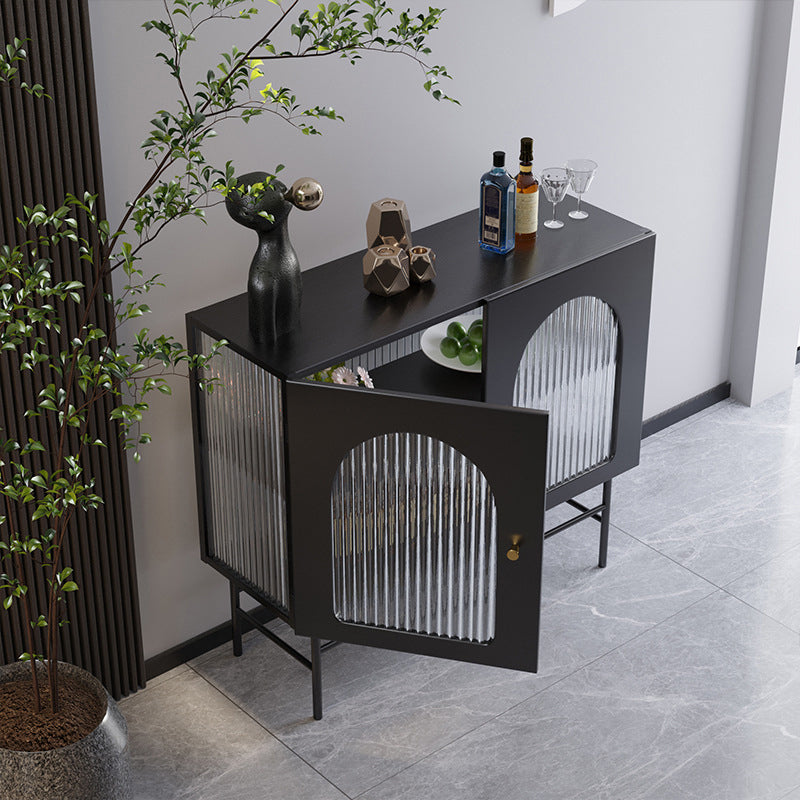 Moderner Aufbewahrungsschrank 35 "H Glassetür Display -Buffetschrank für Esszimmer