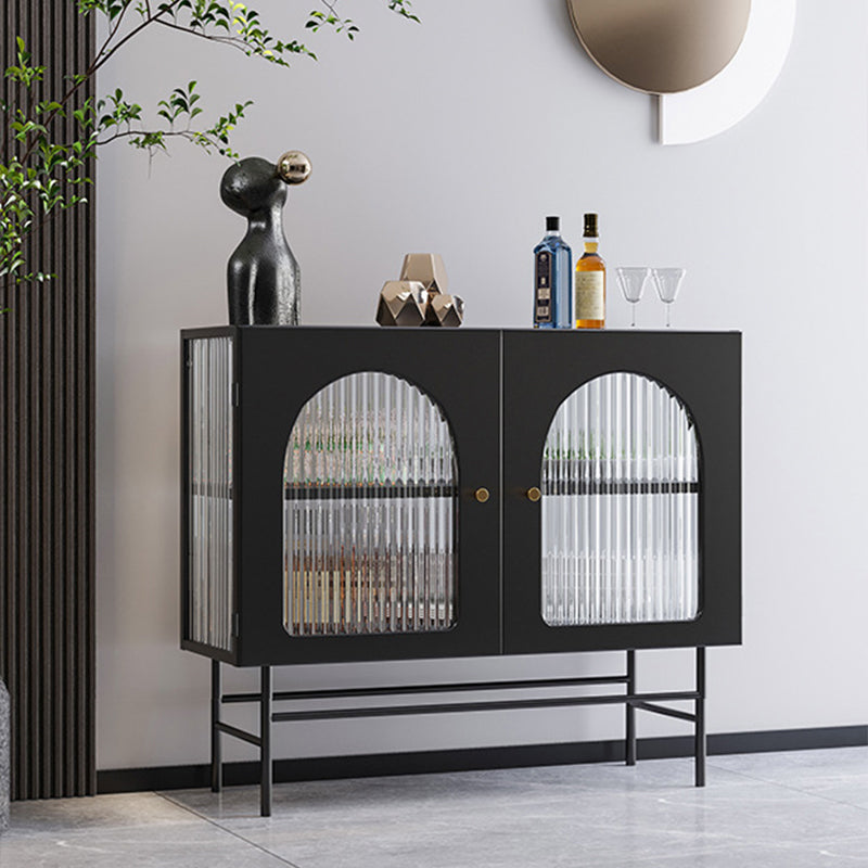 Moderner Aufbewahrungsschrank 35 "H Glassetür Display -Buffetschrank für Esszimmer