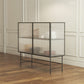 Modern Storage Cabinet 35" Glass Door Display Buffet Cabinet for Dining Room