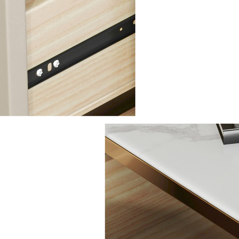 Contemporary Night Table Solid Wood Bed Nightstand with 2 Drawers Clearhalo 'Bedroom Furniture' 'furn' 'furn_night_stand' 'Furniture' 'night_stand' 'Nightstands' 6383390