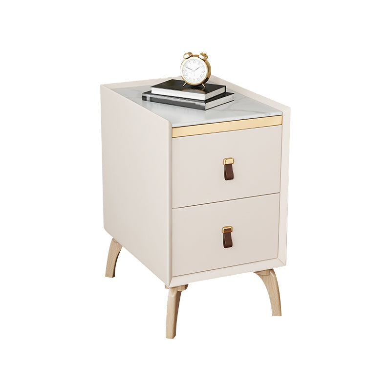 Contemporary Night Table Solid Wood Bed Nightstand with 2 Drawers Clearhalo 'Bedroom Furniture' 'furn' 'furn_night_stand' 'Furniture' 'night_stand' 'Nightstands' 6383397