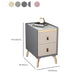 Contemporary Night Table Solid Wood Bed Nightstand with 2 Drawers Clearhalo 'Bedroom Furniture' 'furn' 'furn_night_stand' 'Furniture' 'night_stand' 'Nightstands' 6383405