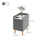2 Drawers Bedside Cabinet Glam Legs Included Nightstand ,18.1" Tall Clearhalo 'Bedroom Furniture' 'furn' 'furn_night_stand' 'Furniture' 'night_stand' 'Nightstands' 6383459