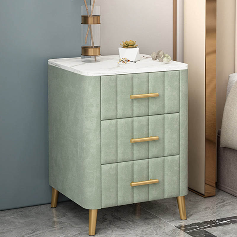 Drawer Storage Bed Nightstand Marble Bedside Cabinet for Bedroom Clearhalo 'Bedroom Furniture' 'furn' 'furn_night_stand' 'Furniture' 'night_stand' 'Nightstands' 6383483