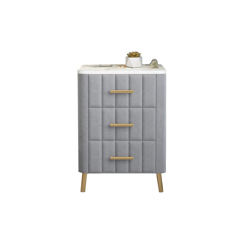 Drawer Storage Bed Nightstand Marble Bedside Cabinet for Bedroom Clearhalo 'Bedroom Furniture' 'furn' 'furn_night_stand' 'Furniture' 'night_stand' 'Nightstands' 6383487