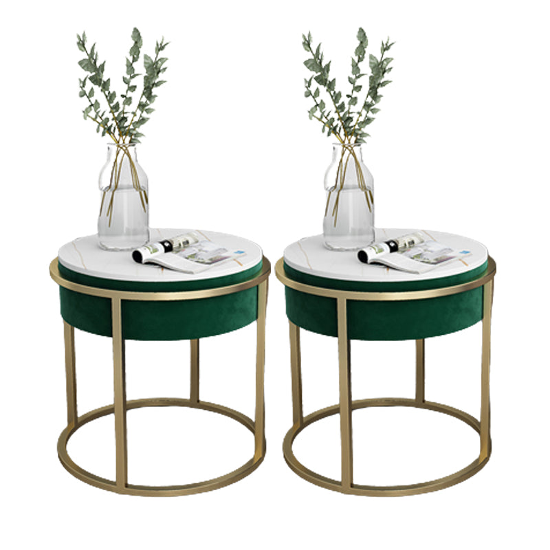 Accento di pietra comodino comodino contemporaneo mobile per camera da letto