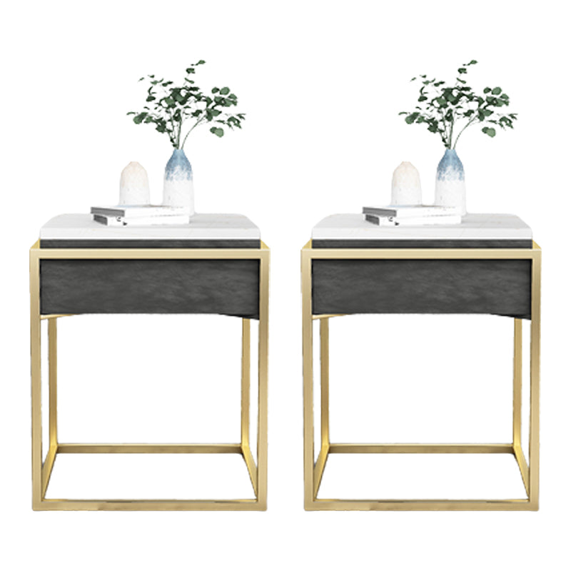Accento di pietra comodino comodino contemporaneo mobile per camera da letto
