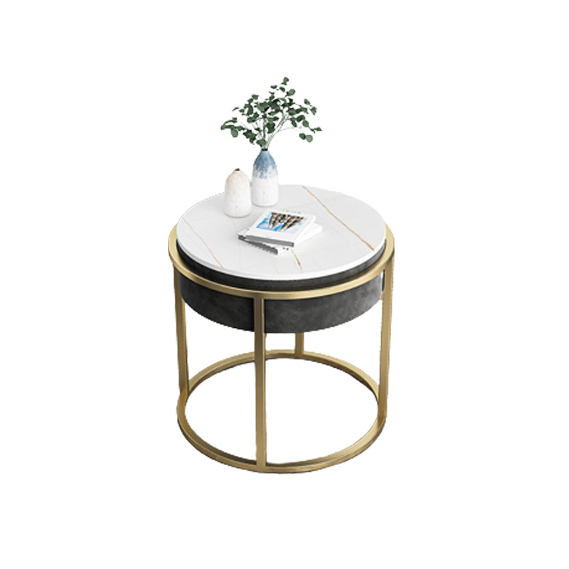 Accento di pietra comodino comodino contemporaneo mobile per camera da letto