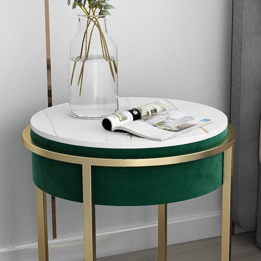 Accento di pietra comodino comodino contemporaneo mobile per camera da letto