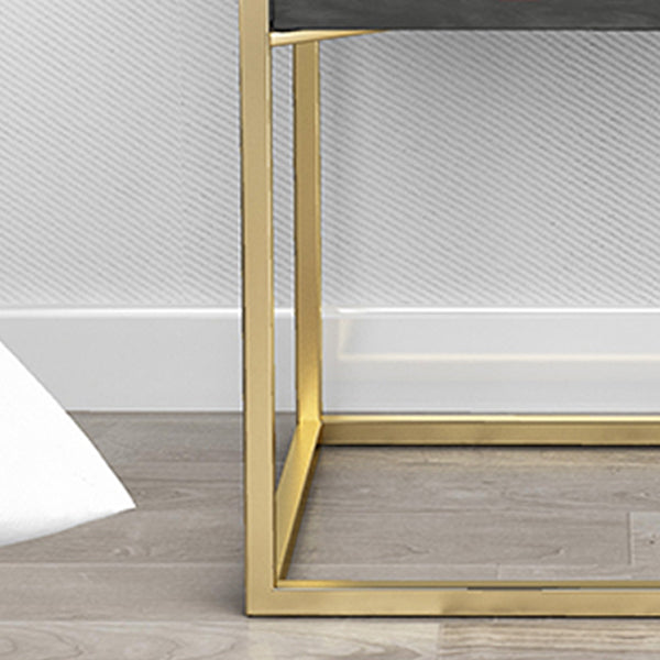 Accento di pietra comodino comodino contemporaneo mobile per camera da letto