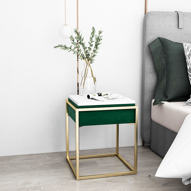 Accento di pietra comodino comodino contemporaneo mobile per camera da letto