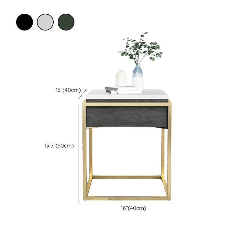 Accento di pietra comodino comodino contemporaneo mobile per camera da letto