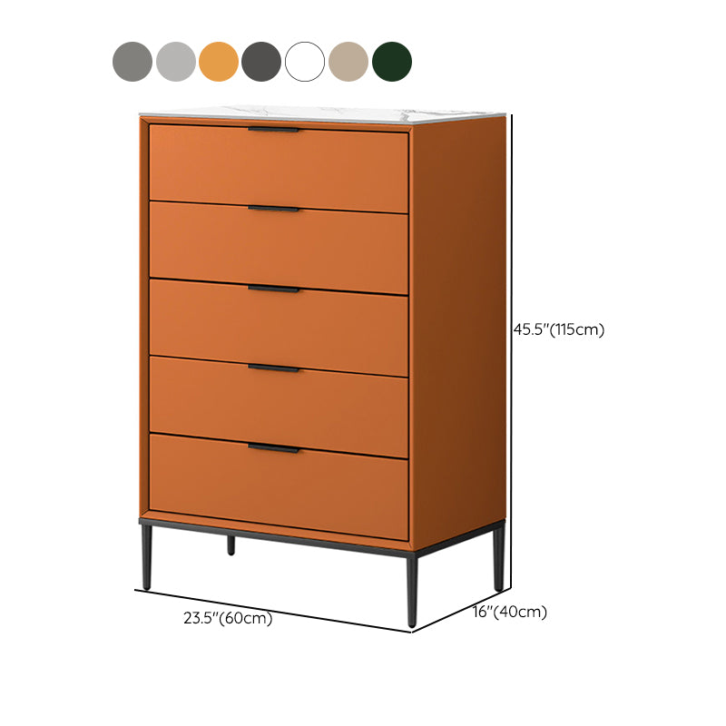 Camera da letto contemporanea in pietra con cassettiera larga 15,7 pollici con cassetti