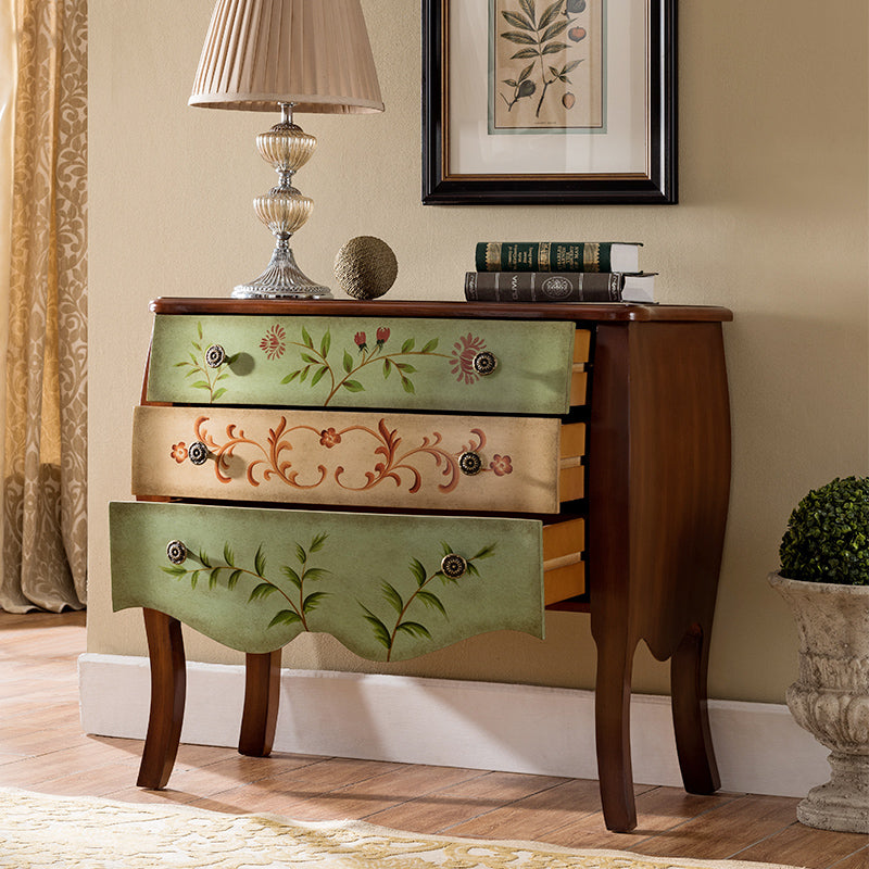 Cassettiera tradizionale in legno da 17,55 pollici W