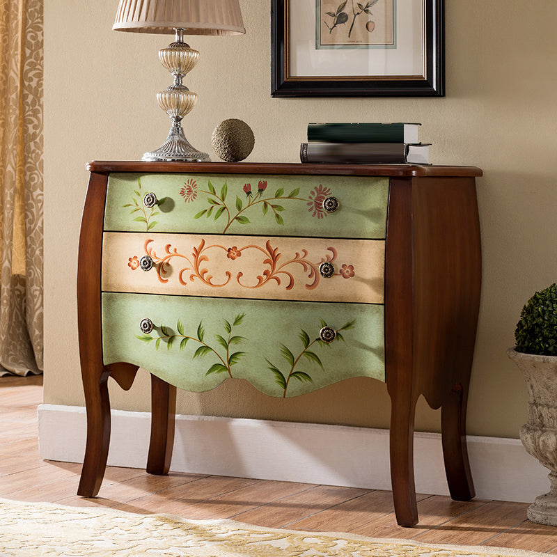 Cassettiera tradizionale in legno da 17,55 pollici W