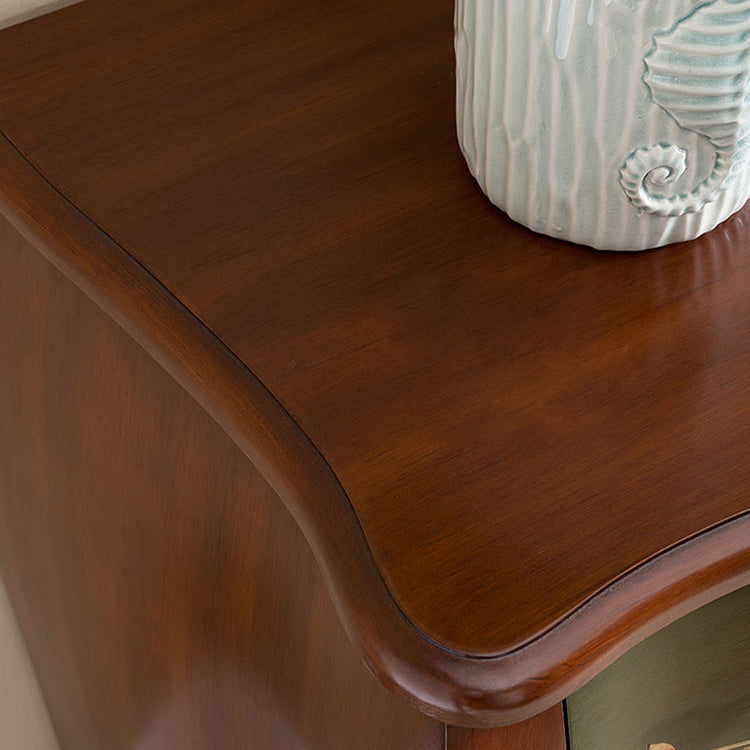 Cassettiera tradizionale in legno da 17,55 pollici W