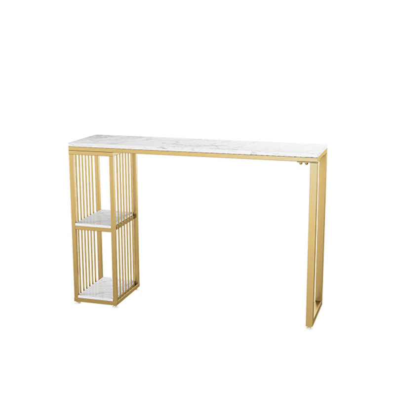 Glam Stone Bar Counter Table Rectangle Bar Counter Table for Home Clearhalo 'Bar Furniture' 'Bar Tables' 'bar_tables' 'furn' 'furn_bar_tables' 'Furniture' 'Kitchen & Dining Furniture' 6383836