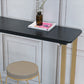 Glam Style Wooden Bar Counter Table Rectangle Bar Counter Table with Metal Legs Clearhalo 'Bar Furniture' 'Bar Tables' 'bar_tables' 'furn' 'furn_bar_tables' 'Furniture' 'Kitchen & Dining Furniture' 6384014
