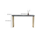 Glam Style Wooden Bar Counter Table Rectangle Bar Counter Table with Metal Legs Clearhalo 'Bar Furniture' 'Bar Tables' 'bar_tables' 'furn' 'furn_bar_tables' 'Furniture' 'Kitchen & Dining Furniture' 6384022