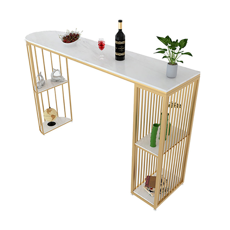 Table de comptoir de bar rectangulaire de style industriel, table de comptoir de bar en pierre pour la maison