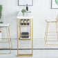 Modern Fixed Table with Metal Base Bar Table for Living Room Clearhalo 'Bar Furniture' 'Bar Tables' 'bar_tables' 'furn' 'furn_bar_tables' 'Furniture' 'Kitchen & Dining Furniture' 6384057
