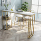 Modern Fixed Table with Metal Base Bar Table for Living Room Clearhalo 'Bar Furniture' 'Bar Tables' 'bar_tables' 'furn' 'furn_bar_tables' 'Furniture' 'Kitchen & Dining Furniture' 6384060