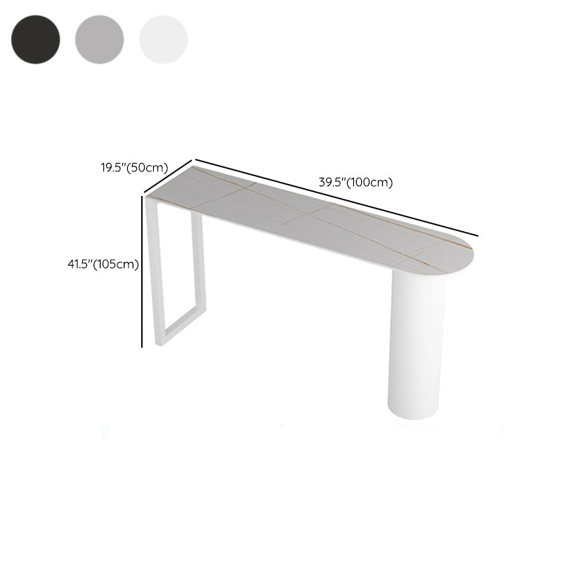 Modern Rectangle Bar Counter Table Stone Bar Counter Table for Home Clearhalo 'Bar Furniture' 'Bar Tables' 'bar_tables' 'furn' 'furn_bar_tables' 'Furniture' 'Kitchen & Dining Furniture' 6384089