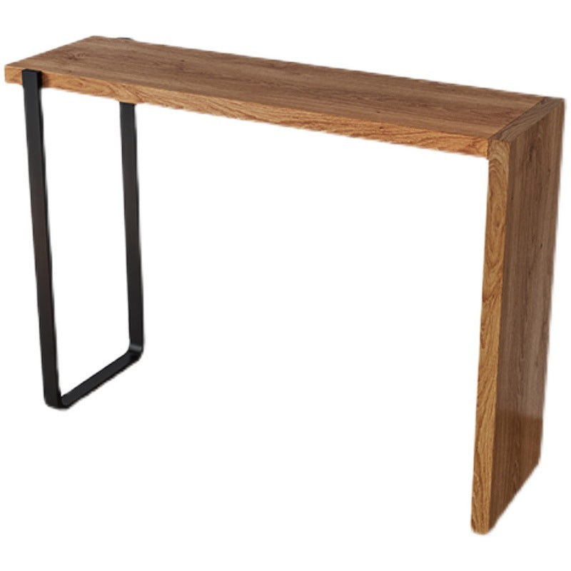 Modern Bar-height Table Solid Wood Top Bistro Pub Table for Dining Room Without Chairs Clearhalo 'Bar Furniture' 'Bar Tables' 'bar_tables' 'furn' 'furn_bar_tables' 'Furniture' 'Kitchen & Dining Furniture' 6384112