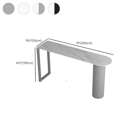 Counter tavolo da barra di pietra rettangolare in stile moderno per casa