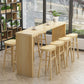 Glam Rectangle Bar Counter Table Wood Bar Counter Table for Home 63"L x 15.7"W x 41.3"H Without Chairs Clearhalo 'Bar Furniture' 'Bar Tables' 'bar_tables' 'furn' 'furn_bar_tables' 'Furniture' 'Kitchen & Dining Furniture' 6384138