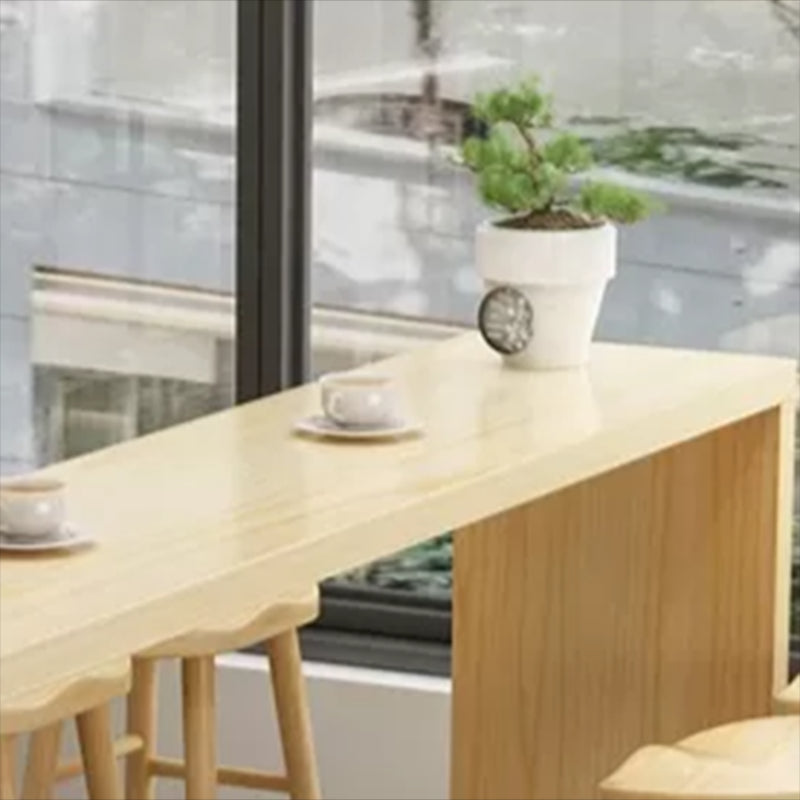 Glam Rectangle Bar Counter Table Wood Bar Counter Table for Home Clearhalo 'Bar Furniture' 'Bar Tables' 'bar_tables' 'furn' 'furn_bar_tables' 'Furniture' 'Kitchen & Dining Furniture' 6384144