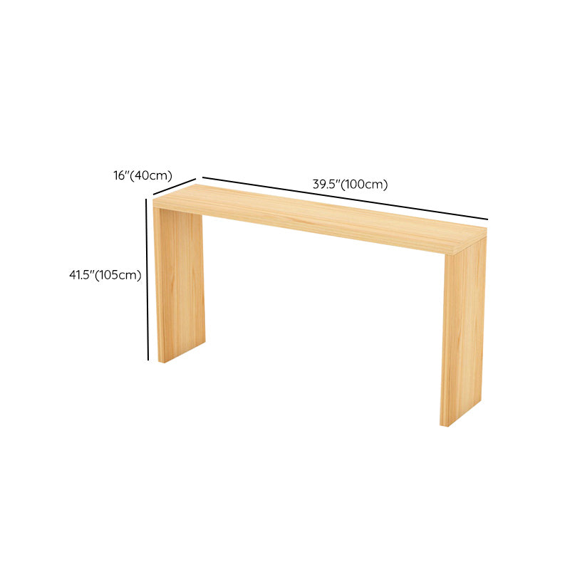 Glam Rectangle Bar Counter Table Wood Bar Counter Table for Home Clearhalo 'Bar Furniture' 'Bar Tables' 'bar_tables' 'furn' 'furn_bar_tables' 'Furniture' 'Kitchen & Dining Furniture' 6384150