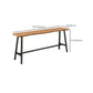 Mesa de barra de bar rectangular industrial Mesa de barra de bar de madera