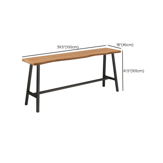 Industriële rechthoekige staaf aanrecht tafel houten bar aanrechttafel