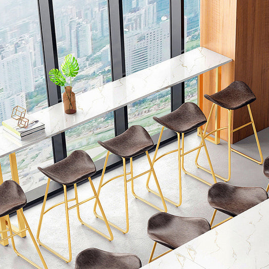 Tabella moderna del tavolo da barra in finta tavolo da pub in marmo per uso del patio