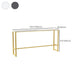 Glam Bar-height Table Faux Marble Top Pub Table with Gold Base