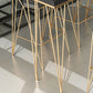 Glam Bar-height Table Solid Wood Top Pub Table for Dining Room Clearhalo 'Bar Furniture' 'Bar Tables' 'bar_tables' 'furn' 'furn_bar_tables' 'Furniture' 'Kitchen & Dining Furniture' 6384400