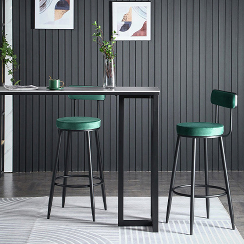 Industrial Bar-height Table Stone Top Pub Table with Black Base Clearhalo 'Bar Furniture' 'Bar Tables' 'bar_tables' 'furn' 'furn_bar_tables' 'Furniture' 'Kitchen & Dining Furniture' 6384414