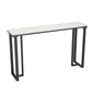 Industrial Bar-height Table Stone Top Pub Table with Black Base Clearhalo 'Bar Furniture' 'Bar Tables' 'bar_tables' 'furn' 'furn_bar_tables' 'Furniture' 'Kitchen & Dining Furniture' 6384415