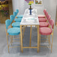 Glam Bar-height Table Faux Marble Top Pub Table for Dining Room Clearhalo 'Bar Furniture' 'Bar Tables' 'bar_tables' 'furn' 'furn_bar_tables' 'Furniture' 'Kitchen & Dining Furniture' 6384436