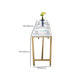 Glam Bar-height Table Faux Marble Top Pub Table for Dining Room Clearhalo 'Bar Furniture' 'Bar Tables' 'bar_tables' 'furn' 'furn_bar_tables' 'Furniture' 'Kitchen & Dining Furniture' 6384437