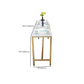 Glam Bar-height Table Faux Marble Top Pub Table for Dining Room Clearhalo 'Bar Furniture' 'Bar Tables' 'bar_tables' 'furn' 'furn_bar_tables' 'Furniture' 'Kitchen & Dining Furniture' 6384439