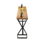 Glam Bar-height Table Solid Wood Top Pub Table for Patio Use Natural Without Chairs Clearhalo 'Bar Furniture' 'Bar Tables' 'bar_tables' 'furn' 'furn_bar_tables' 'Furniture' 'Kitchen & Dining Furniture' 6384510