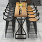 Glam Bar-height Table Solid Wood Top Pub Table for Patio Use Clearhalo 'Bar Furniture' 'Bar Tables' 'bar_tables' 'furn' 'furn_bar_tables' 'Furniture' 'Kitchen & Dining Furniture' 6384516