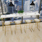 Glam Bar-height Table Solid Wood Top Bar Table for Patio Use 94.5"L x 15.7"W x 41.3"H Without Chairs Clearhalo 'Bar Furniture' 'Bar Tables' 'bar_tables' 'furn' 'furn_bar_tables' 'Furniture' 'Kitchen & Dining Furniture' 6384556