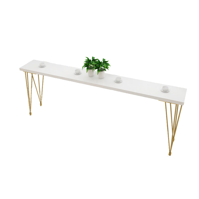 Glam Bar-height Table Solid Wood Top Bar Table for Patio Use Without Chairs Clearhalo 'Bar Furniture' 'Bar Tables' 'bar_tables' 'furn' 'furn_bar_tables' 'Furniture' 'Kitchen & Dining Furniture' 6384560